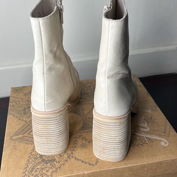 Free People Ruby Platform Bootie (Women) Bone New Size 8.5 - Picture 5 of 8